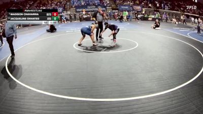 G 165 lbs Cons. Semi - Jacqueline Orantes, John Ehret Girls vs Madison Chavarria, Dutchtown Girls