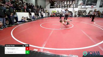 52 lbs Quarterfinal - Eli Remington, Skiatook Youth Wrestling 2022-23 vs Hudson Vanover, Salina Wrestling Club