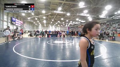 10U Girls - 80 lbs Cons. Round 1 - Ilinca Cazac, WA vs Addison Rodriguez, AK