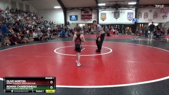 Bracket 8 lbs Round 1 - Olive Norton, Mount Pleasant Wrestling Club vs Rowan Charbonneau, Fort Madison Wrestling Club