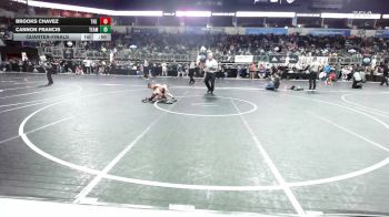 52 lbs Quarterfinal - Brooks Chavez, The Colosseum Training Center vs Cannon Francis, Team Tulsa WC