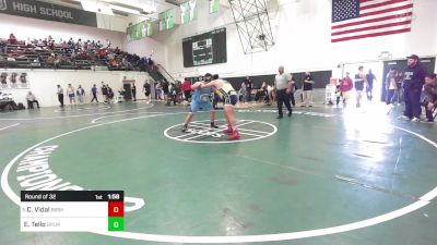 285 lbs Round Of 32 - Chris Vidal, Birmingham vs Eduardo Tello, Sylmar