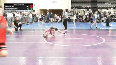 57 lbs Rr Rnd 1 - Gage Silsby, Smitty's Barn Black - ESC vs Hunter Schuch, All I See Is Gold Academy Stars - ESC