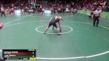 190 lbs Semifinal - Nathan Shafer, New Castle vs Luke Penola, Zionsville