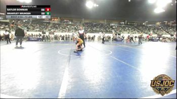 73 lbs Consolation - Baylor Bowman, Columbus Wrestling Club vs Brantley Brunger, Raw Wrestling Club