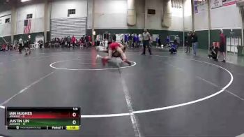 126 lbs Round 2 (16 Team) - Ian Hughes, Amherst vs Justin Lin, Augusta