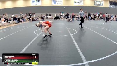 68 lbs Round 1 - Ian Weber, POWA vs Porter Fissel, Jaguar Warriors