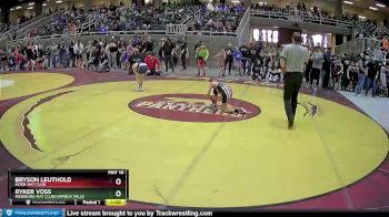 86 lbs Champ. Round 1 - Ryker Voss, Roseburg Mat Club/Umpqua Valle vs Bryson Leuthold, MOOK MAT CLUB