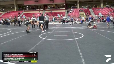 165 lbs 1st Place Match - Ervin Hoffschneider, Bear Cave Wrestling Club vs Cruz Lewandowski, Southwest Timberwolves Kids Wr