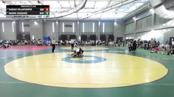 132 lbs Round Of 32 - Sarah Villafuerte, Branford vs Maria Vazquez, Maloney