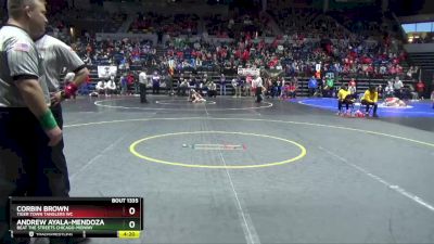 108 lbs Cons. Round 2 - Corbin Brown, Tiger Town Tanglers WC vs Andrew Ayala-Mendoza, Beat The Streets Chicago-Midway