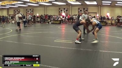 155 lbs Round 1 (6 Team) - Jack DiMaggio, BlueWave 2 vs CRISTIAN RODRIGUEZ, Elite Wrestling Black