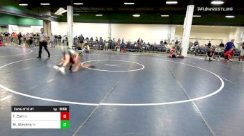 95 lbs Consi Of 16 #1 - Trevor Carl, PA vs Maxton Stevens, WI