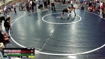 80 lbs Champ. Round 1 - William McConnell, EGWA vs Brixton Archuleta, Sunkist Kids/Monster Garage