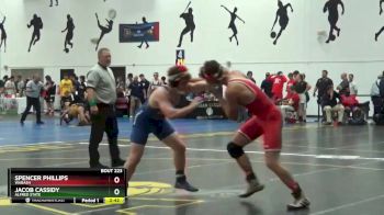 174 lbs Cons. Round 2 - Jacob Cassidy, Alfred State vs Spencer Phillips, Wabash