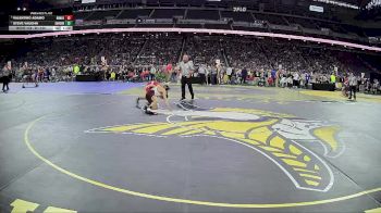 D1-120 lbs Quarterfinal - Valentino Adamo, Romeo HS vs Steve Vaughn, Davison HS