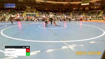 49 lbs Quarterfinal - James Loomis, Mexico vs Kaleb Millz, Pomona Elite