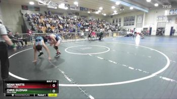 157 lbs Champ. Round 2 - Chris Guzman, Villa Park vs Noah Watts, Yorba Linda