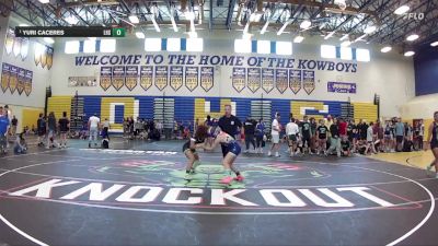 100 lbs Champ. Round 2 - Yuri Caceres, Lincoln High School vs Kenadee Michaels, Braden River High School