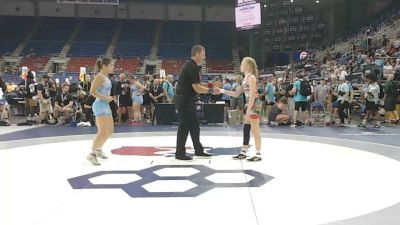 110 lbs Cons. Rd Of 64 - Zoey Dodgers, Illinois vs Maggie Campbell, Massachusetts