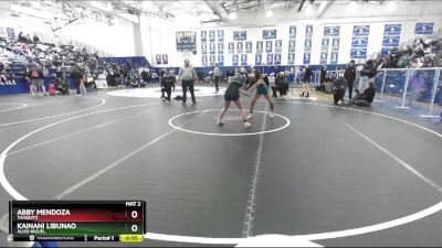 115 lbs Cons. Round 6 - Kainani Libunao, Aliso Niguel vs Abby Mendoza, Tahquitz