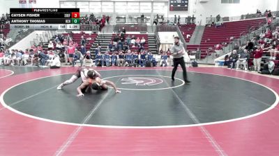 190 lbs Round 1 (16 Team) - Caysen Fisher, South Effingham vs Anthony Thomas, Habersham Central Hs