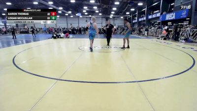 220 lbs Consi Of 16 #2 - Aaron Thomas, AR vs Logan McClellan, OH