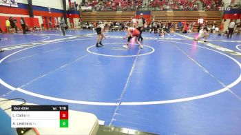 112 lbs Quarterfinal - Lincoln Callis, Sand Springs HS vs Aiden Leathers, Tulsa Union