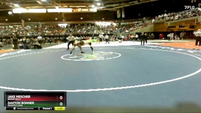 138 lbs Quarterfinal - Jake Mescher, Bishop Kelly vs Daxton Bonner, Wasatch Utah