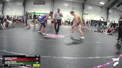 170 lbs Cons. Semi - James Boyd, The Storm Wrestling Center vs Lucas Coley, Unattached