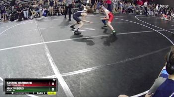 105 lbs Round 1 (6 Team) - Max Wiberg, Utah vs Easton Oberbeck, Team Texas Red