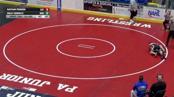 124 lbs Consi Of 8 #1 - Nathan Fenner, Easton vs Delo Verrico, Warrior Run