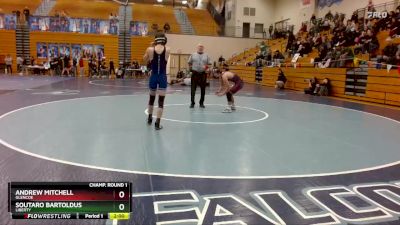 120 lbs Champ. Round 1 - Andrew Mitchell, Glencoe vs Soutaro Bartoldus, Liberty