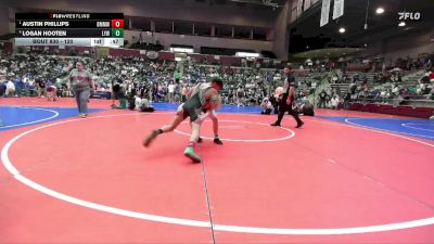 120 lbs Cons. Round 1 - Austin Phillips, Bauxite Mini Miners Wrestling vs Logan Hooten, Lonoke Youth Wrestling