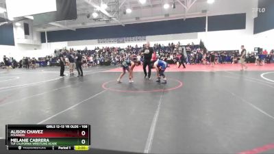 108 lbs Round 1 - Melanie Cabrera, TUF California Wrestling Acade vs Alison Chavez, Pounders