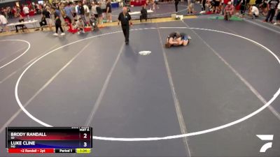 120 lbs Cons. Round 3 - Brody Randall, SD vs Luke Cline, MO