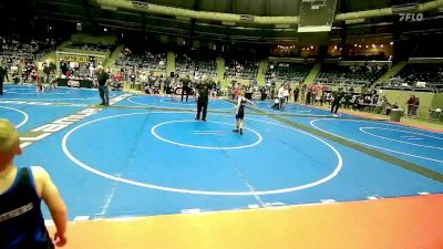 60 lbs Semifinal - Ross Stegeman, Tulsa Blue T Panthers vs Grayson Simpson, Hilldale Youth Wrestling Club