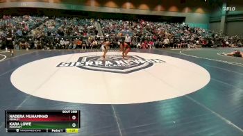 130 lbs Quarterfinal - Nadera Muhammad, Fernley vs Kara Lowe, Inderkum