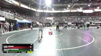 98 lbs Cons. Round 6 - Cael Newby, Grace vs Brand`n Edstrom, Madison