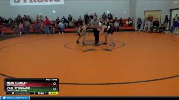 106 lbs Cons. Round 2 - Ryan Koehler, Benton Community vs Cael Steinkamp, Center Point-Urbana