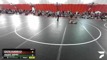 54-54 lbs Round 2 - Vincent Jimenez, ISI Wrestling Club vs Colton Wunderlich, Oregon Youth Wrestling Club