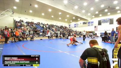 126 lbs Champ. Round 3 - Mason Barros-Santiago, North Torrance vs Brody Perez, Friendly Hills Wrestling Club