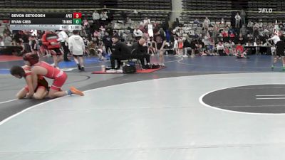 85 lbs Rr Rnd 9 - Devon Setoodeh, Apex - MSE vs Ryan Cies, Triumph Maize - MSE