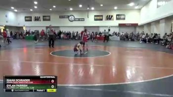 58 lbs Quarterfinal - Dylan Parrish, Columbia City Wrestling Club vs Isaiah Schrader, Indian Creek Wrestling Club