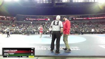 190 lbs Quarterfinal - Noah Terry, Tell City vs Caden Thacker, Evansville Mater Dei