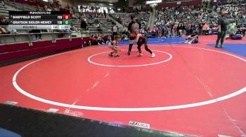 58 lbs Round 3 - Sheffield Scott, Panther Youth Wrestling-CPR vs Grayson Sidler-Newey, Team Conquer Wrestling