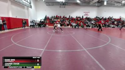 132 lbs Cons. Round 3 - Dane Sims, Eaglecrest B vs Cooper Craze, Monarch