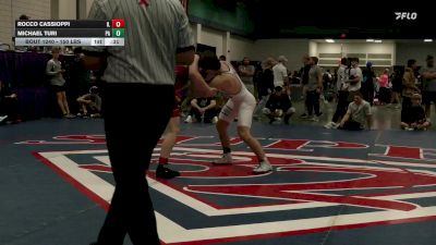 150 lbs Consolation - Rocco Cassioppi, IL vs Michael Turi, PA