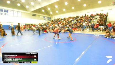 170 lbs Champ. Round 1 - Marissa Guerrero, El Rancho High School vs Diana Roman, Santa Ana Valley