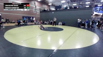 55 lbs Quarterfinal - Gracelynn Cross, Team Real Life Wrestling vs Brinlee Kammeyer, Hawk Wrestling Club